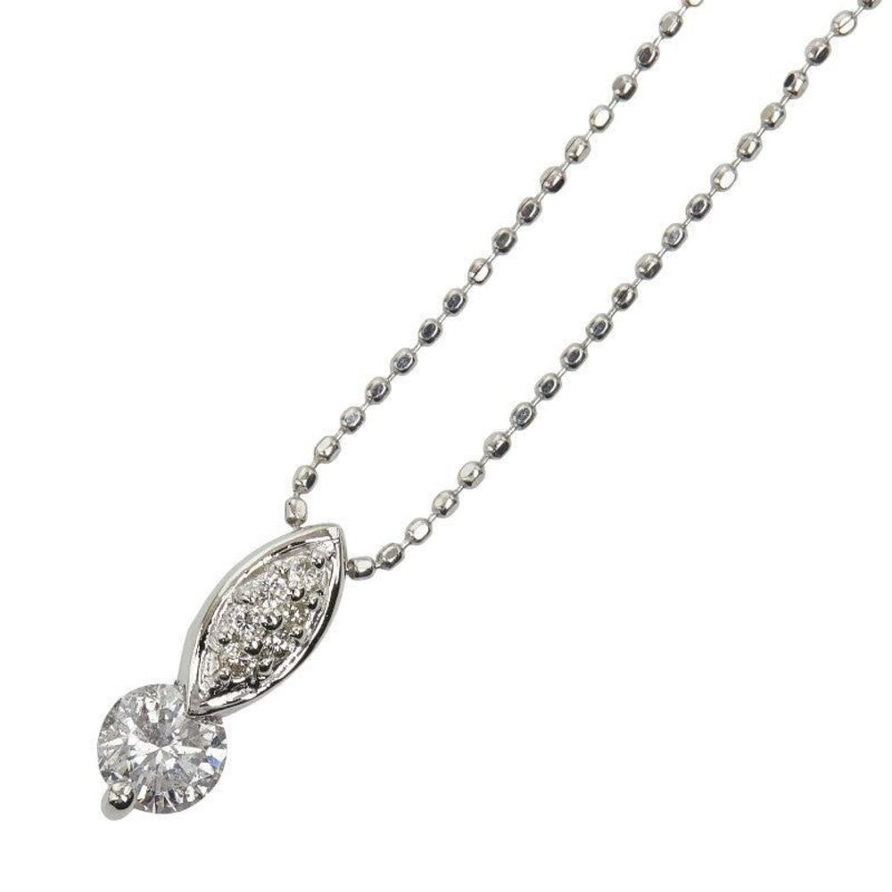 Unbranded Diamond Platinum 900 Pendant Necklace Silver